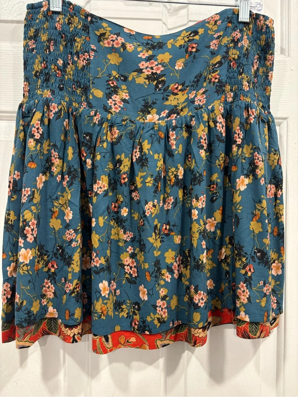 Natural Life tiered, reversible skirt Sunflowers NWOT - Picture 3 of 5